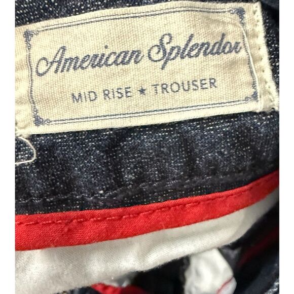 Tommy Hilfiger American Splendor Mid Rise Trouser Dark Blue Wash Women Size 6 - Picture 6 of 6